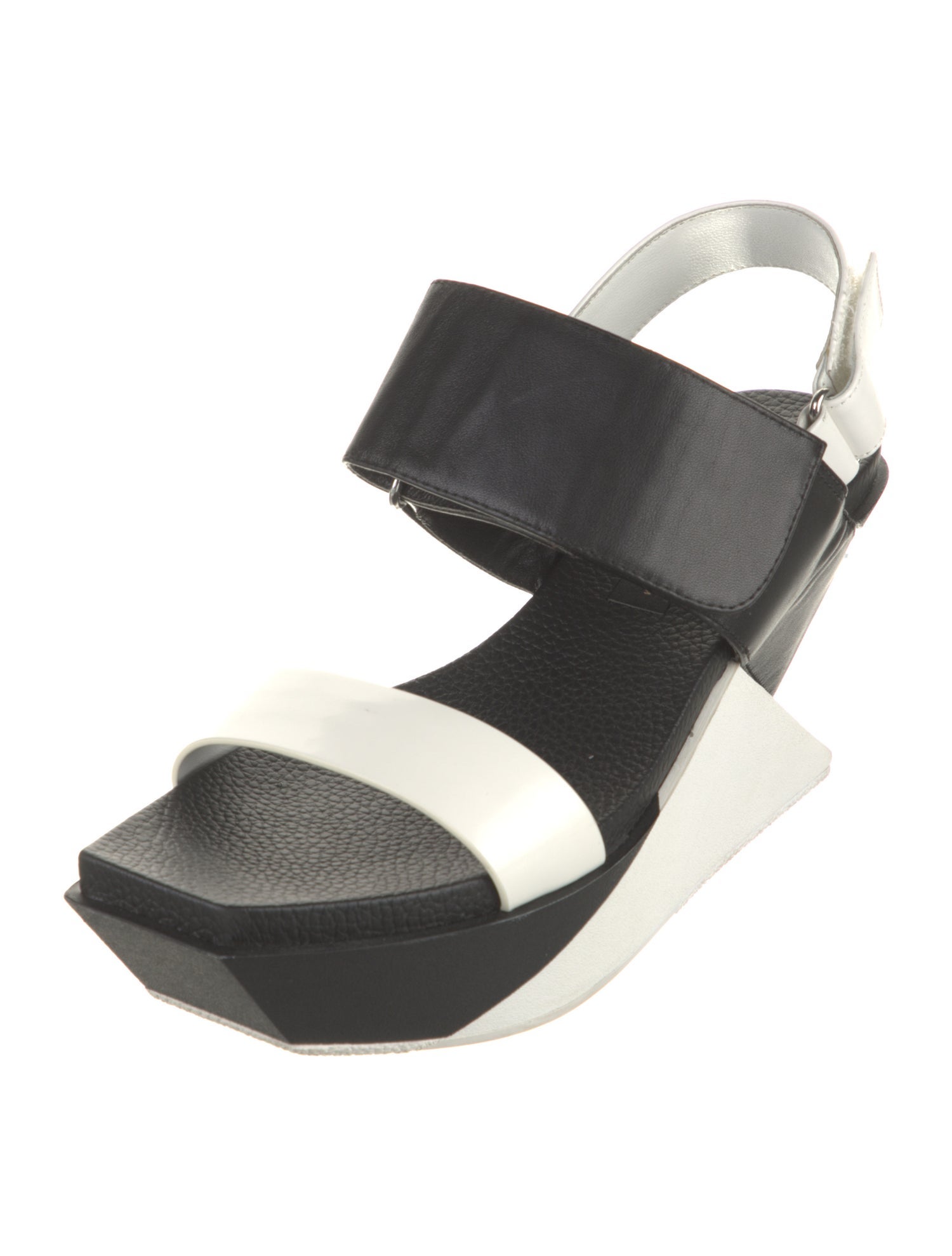United Nude Leather Colorblock Pattern Slingback Sandals